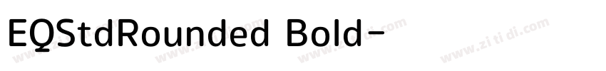 EQStdRounded Bold字体转换